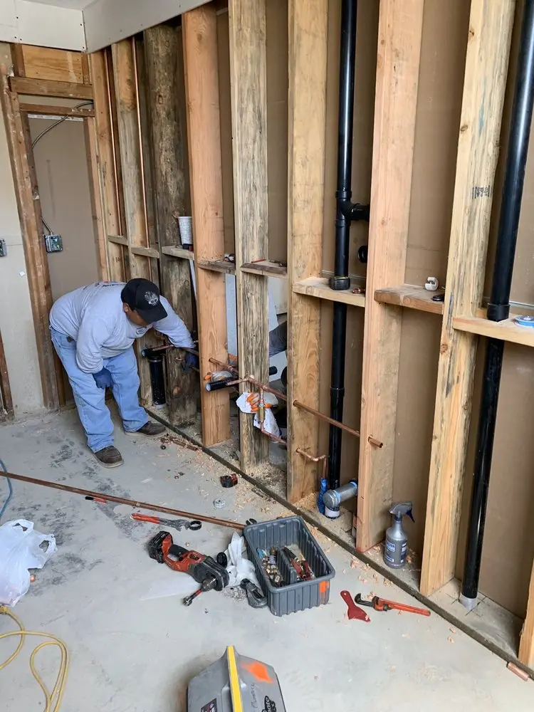 Commercial rough-in plumbing for Gas Line Repair in McGraw